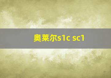 奥莱尔s1c sc1